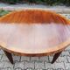 Oval table in cherry wood and zebra wood