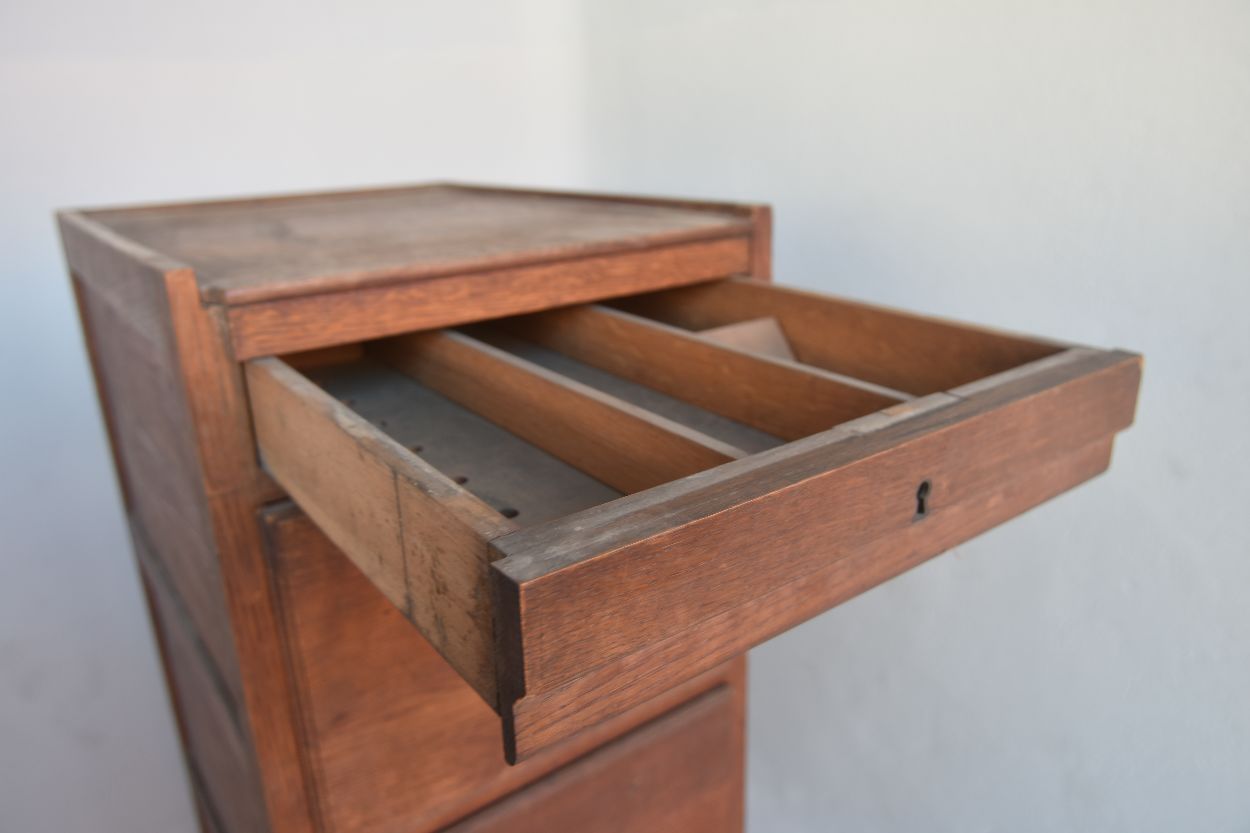 Oak compartment locker circa 1900
