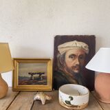 Huile 19e et cadre doré