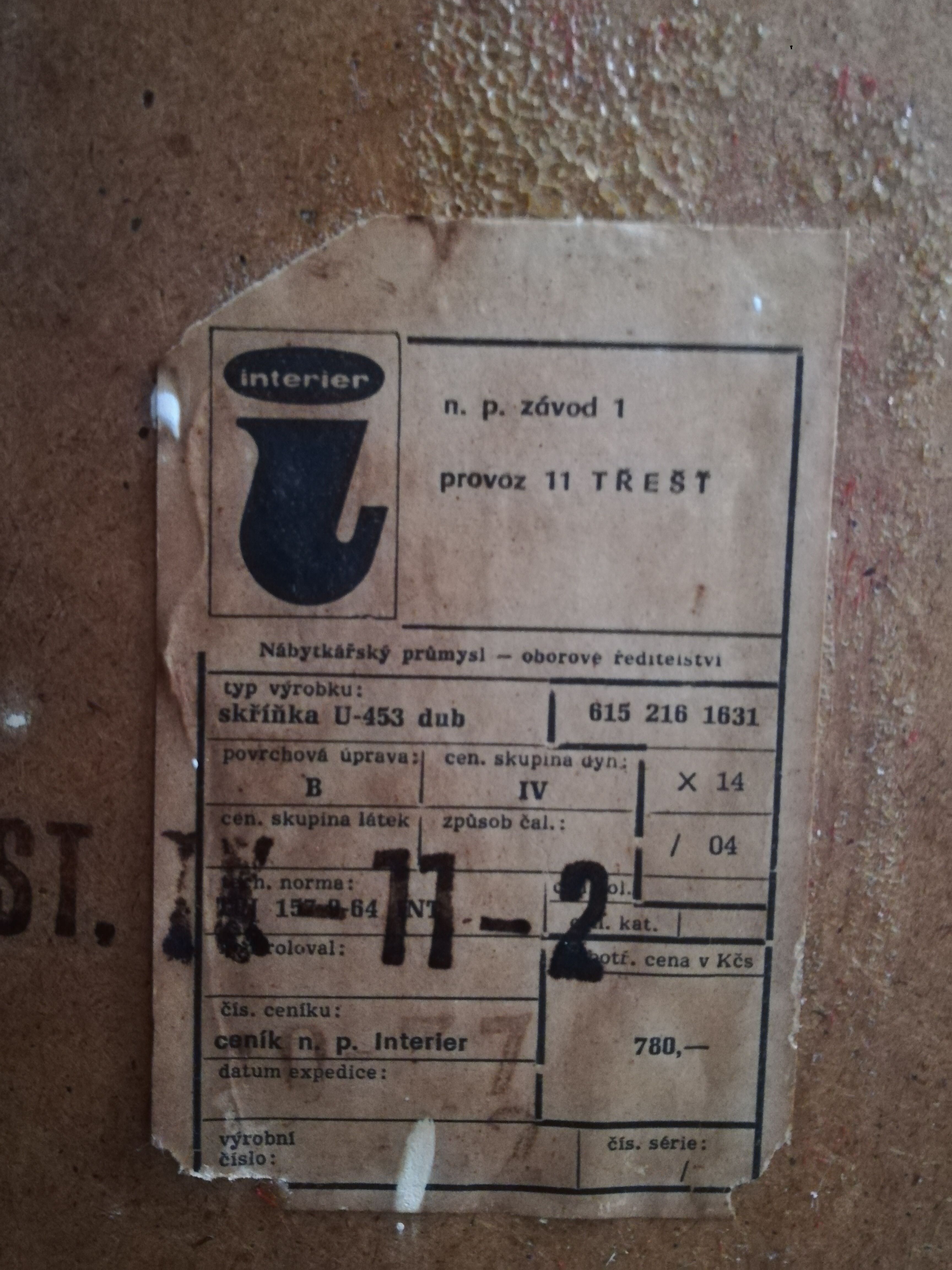 Czech chest of drawers Jiri Jiroutek, 1960, Scandinavian style, U453