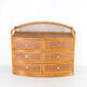 Commode en rotin  et laiton