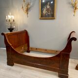 Mahogany Rest Bed Flame of the Louis Philippe XIXth century