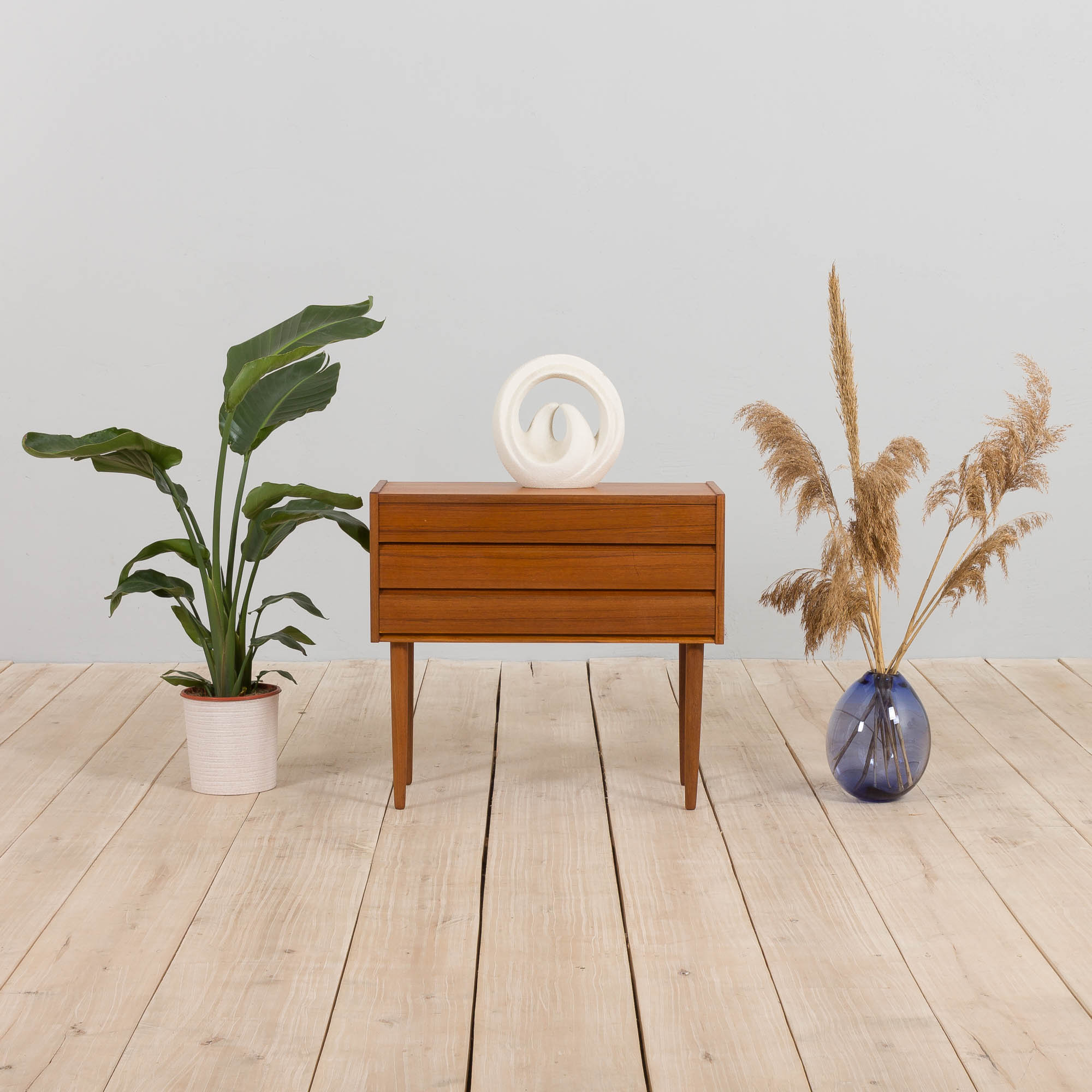 Danish entry chest or teak nightstand dresser, 1970s