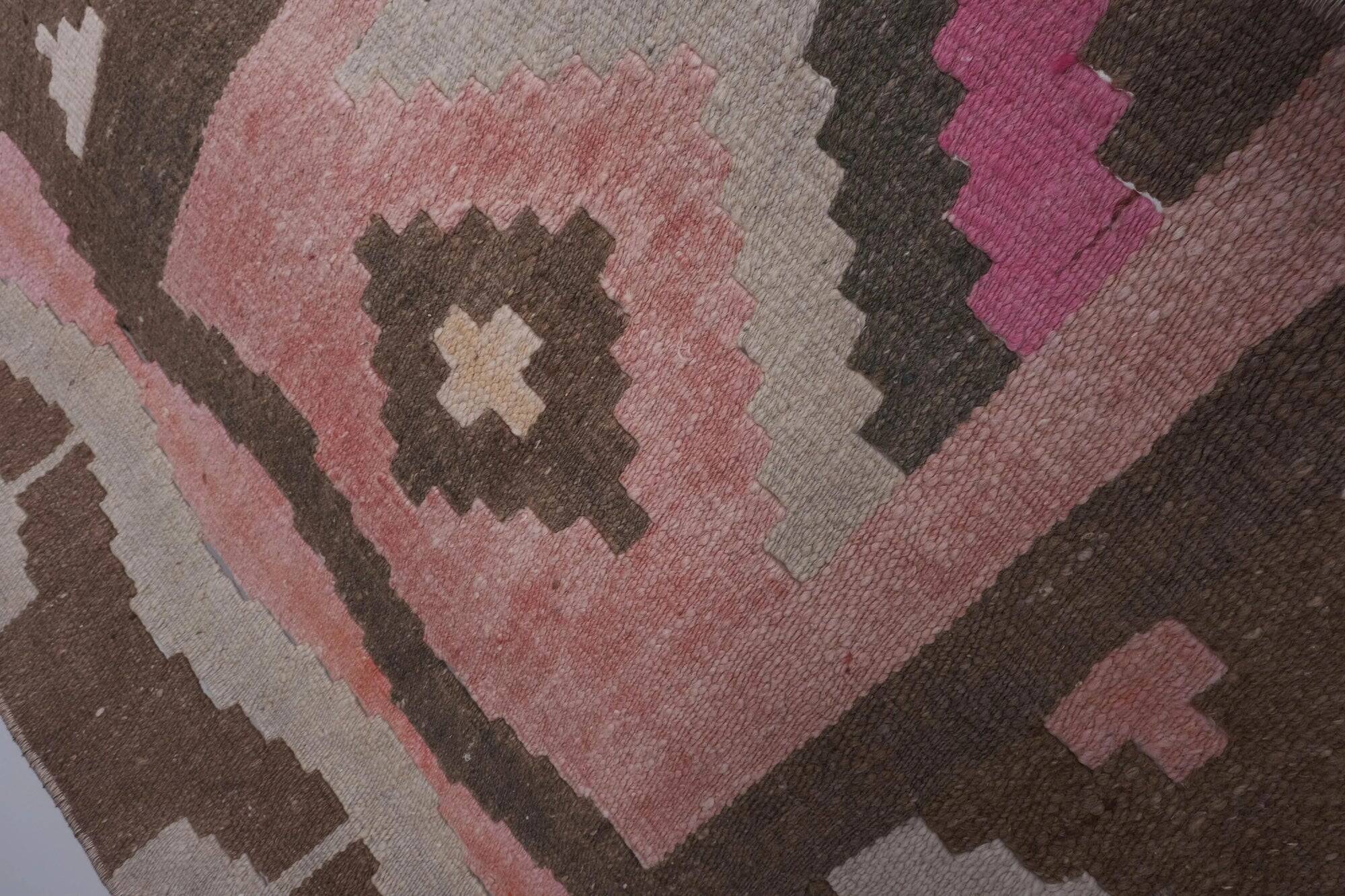 Vintage Turkish hallway rug 74x631 cm