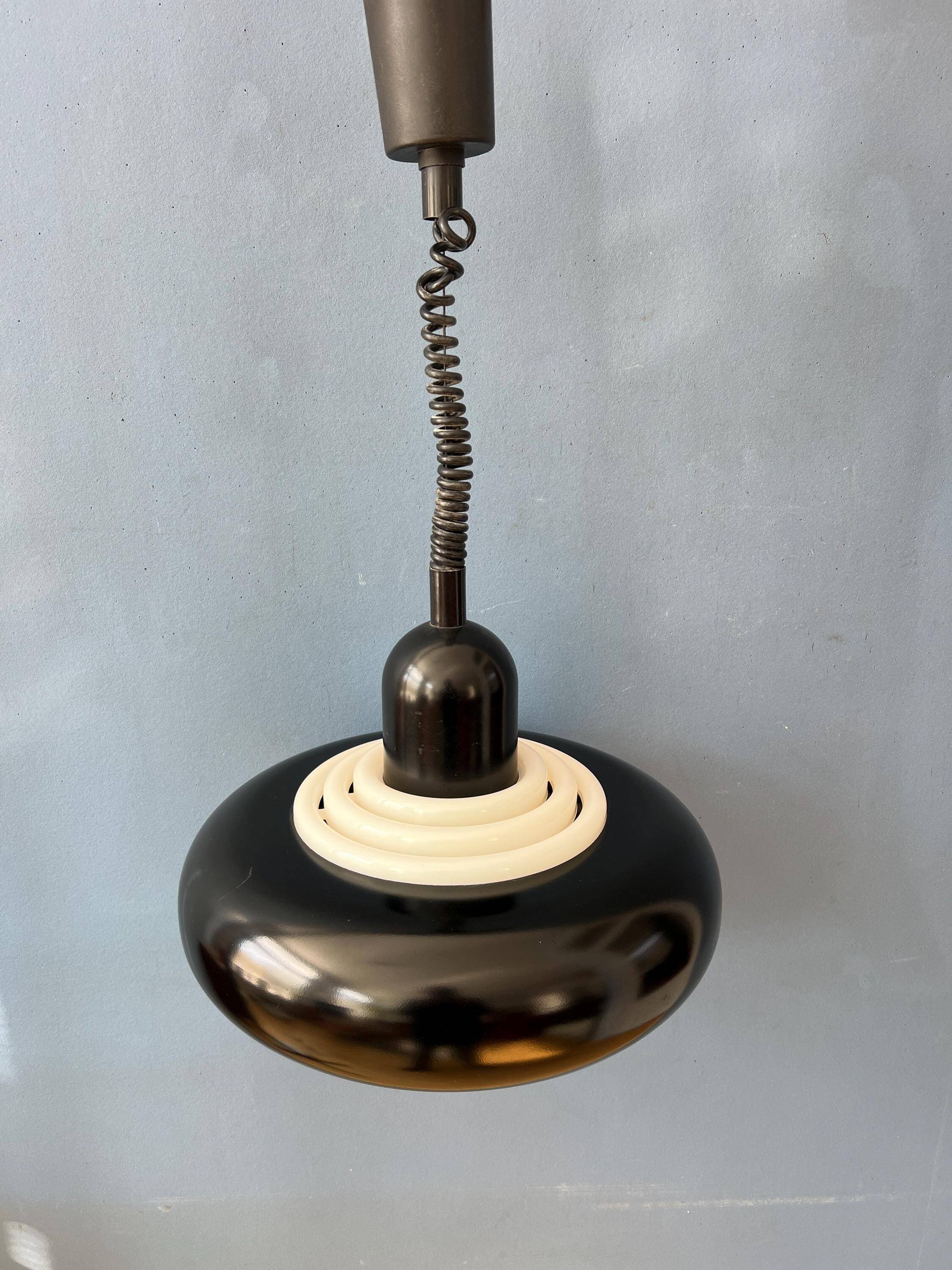Black vintage suspension UFO Space Age by Knud Christensen