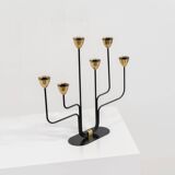 Candelabra in brass and metal by Gunnar Ander for Ystad-Metal