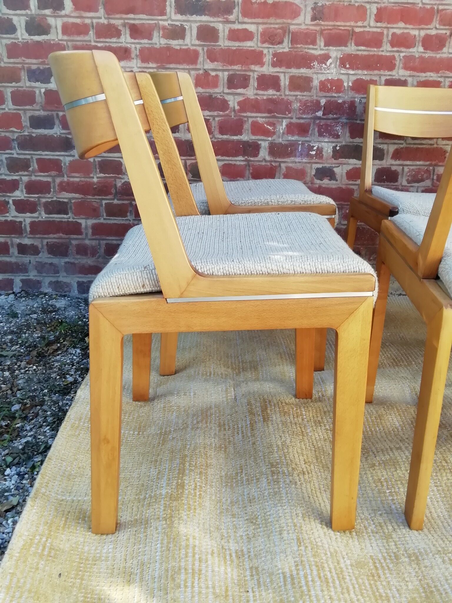 Series of 6 Chairs Scandinavian style 70s