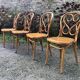 4 Thonet style bentwood chairs in beech.