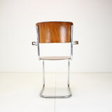Restored Bauhaus Chrome Chair by Rudolf Vichr Prag, 1930s