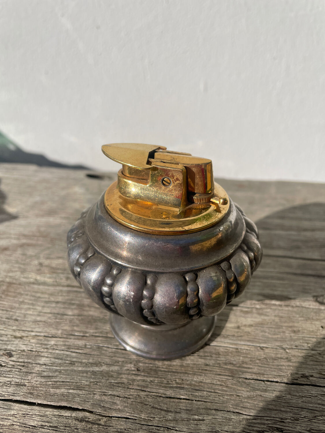 Ronson silver-plated metal lighter