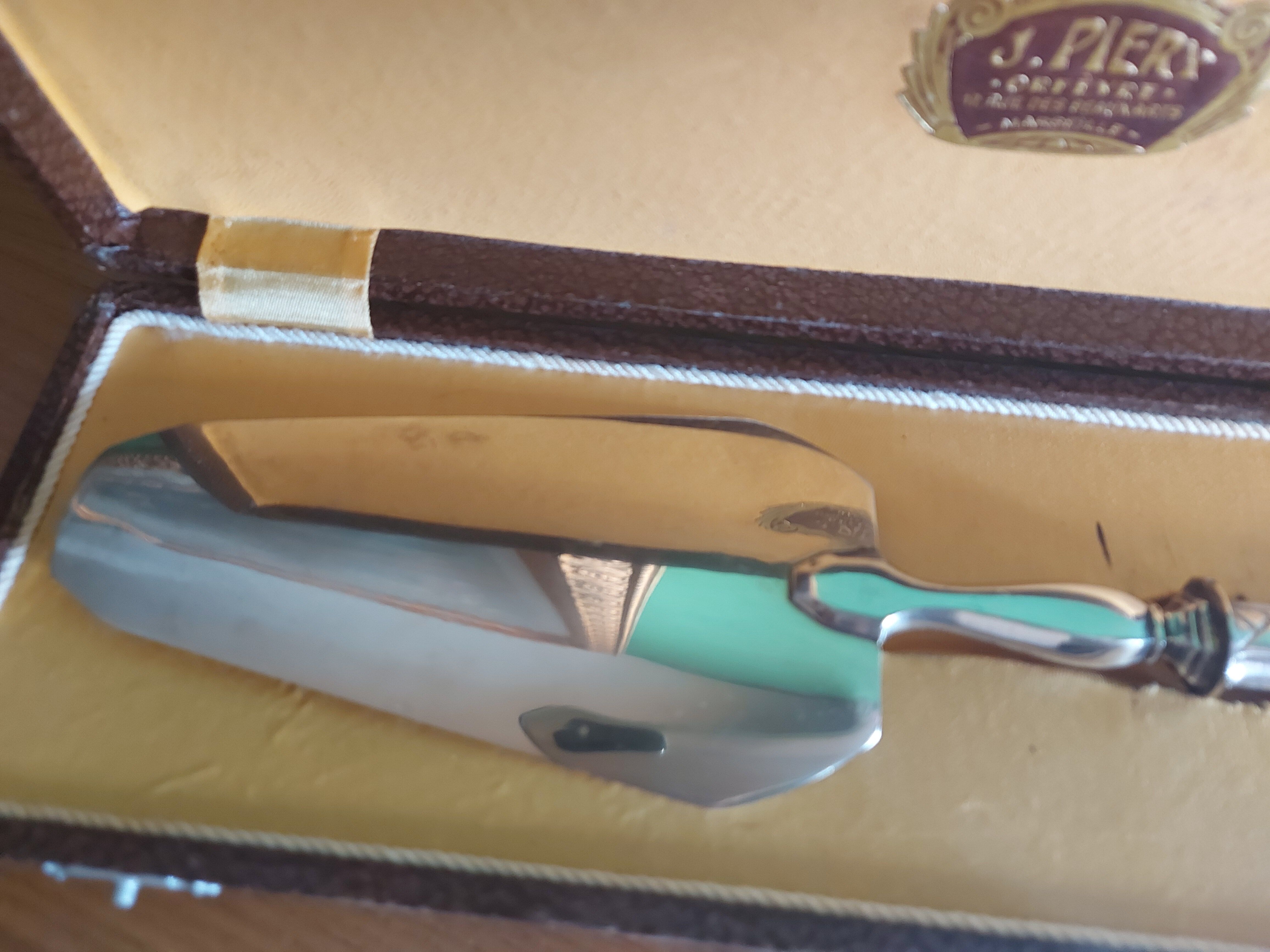 Cake shovel box e silver metal ( POT punch), Piery goldsmith