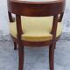Louis Philippe office armchair in solid walnut