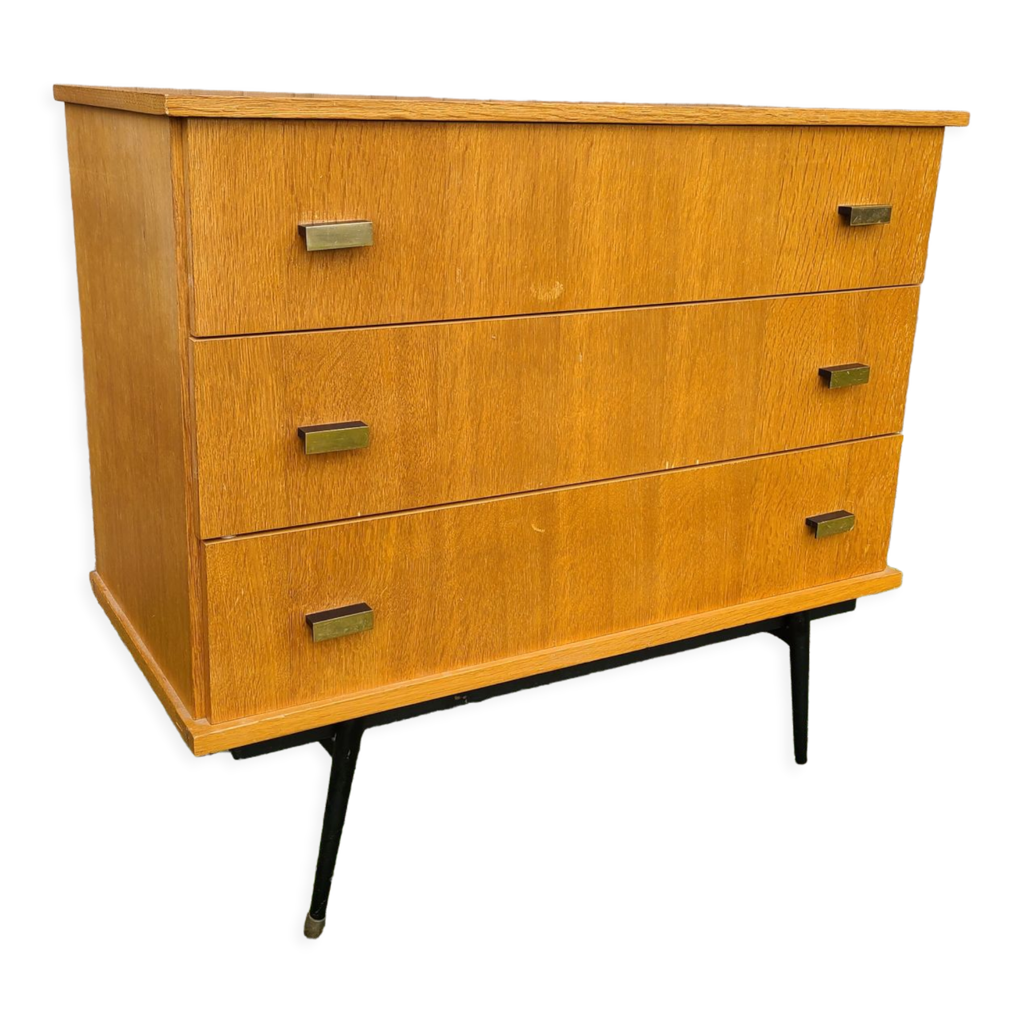 Vintage chest of drawers feet compass gilded brass