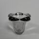Thick-walled glass vase in Daum style, 1950s