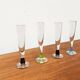 German Champagne Glasses by Regina Kaufmann for Glashagen Hütte, Set of 4