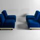 Modular "Amanta 24" sofa by Mario Bellini in premium cobalt blue, Italy 1975
