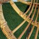 Vintage basket chair in rattan and metal – 1950s/60s