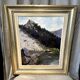 Oil on canvas representing a lake signed lucien wolff alsacian painter