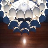 White metal pendant lamp from the mid-century by H. Zender for Temde.