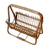 Porte revue en rotin