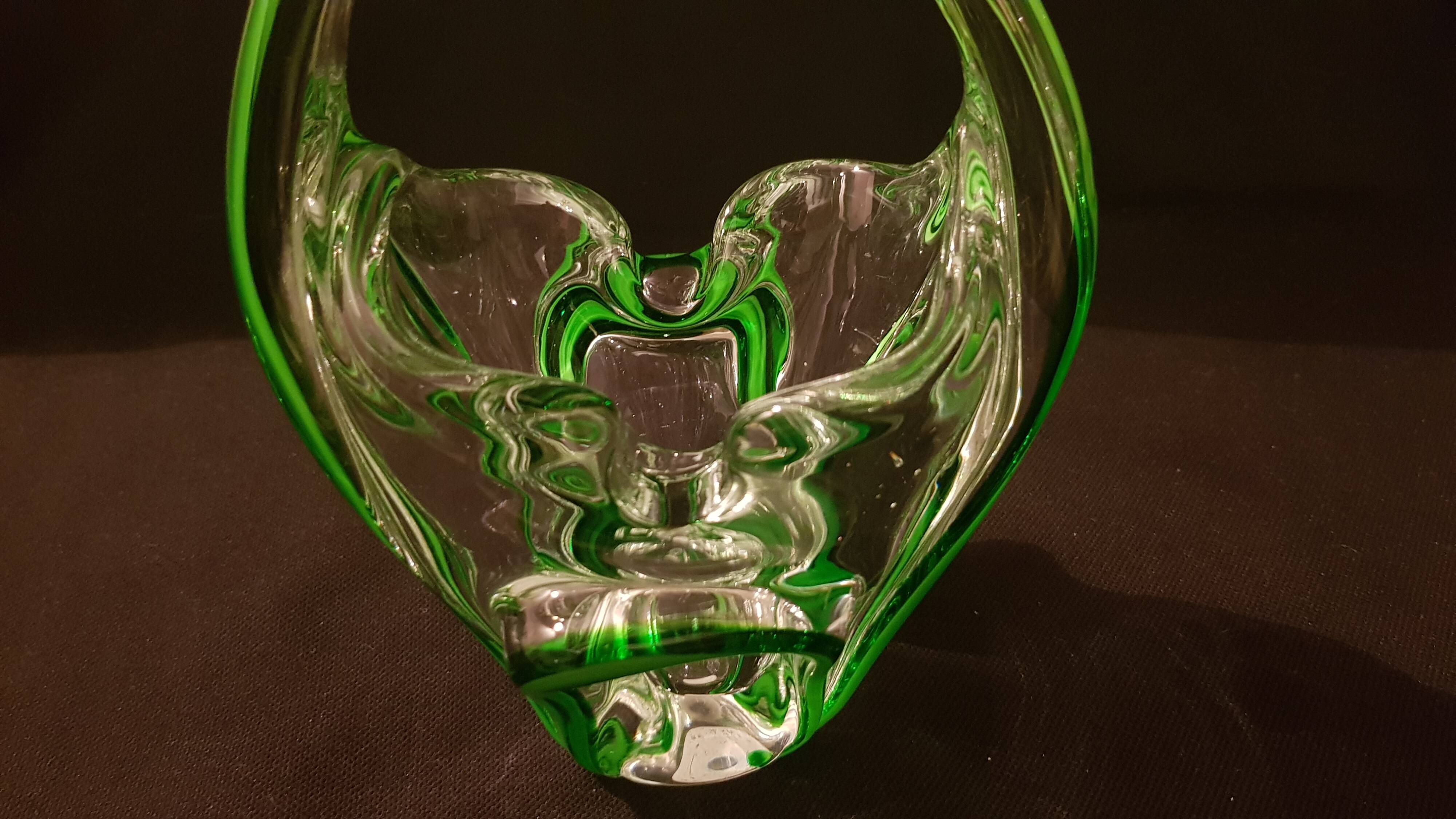 Crystal ashtray bowl in Murano style