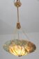Extra Large Antique Art Decò Liberty Alabaster Chandelier, 1940s