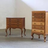 Vintage Danish 1967 Highboy 6 Drawer Dresser in Oak