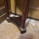 Empire accccajou pedestal table, marble top