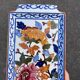 Gien earthenware cake dish with antique peony decoration