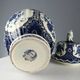 Antique white ceramic vase, decorated, Netherlands, 20th century