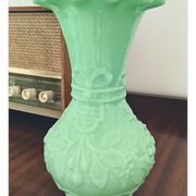 Vase en verre opalin Art Nouveau Portieux Vallerysthal