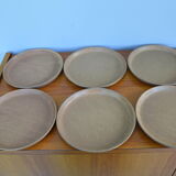Set of 6 stoneware plates