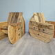 Paire de fauteuils touret original