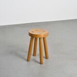 Tabouret par Charlotte Perriand pour les Arcs 1600, vers 1965