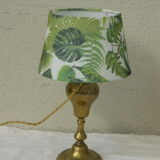 Table lamp base brass brass, ancient, shade plant