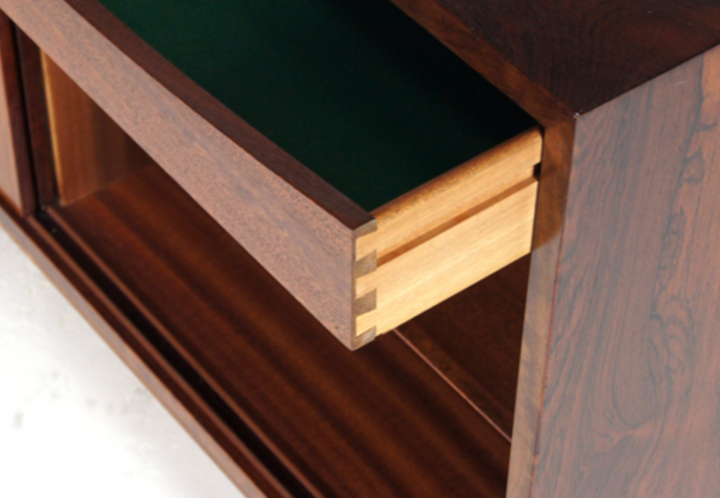 Vintage Danish retro tv furniture in rosewood 60s 70s