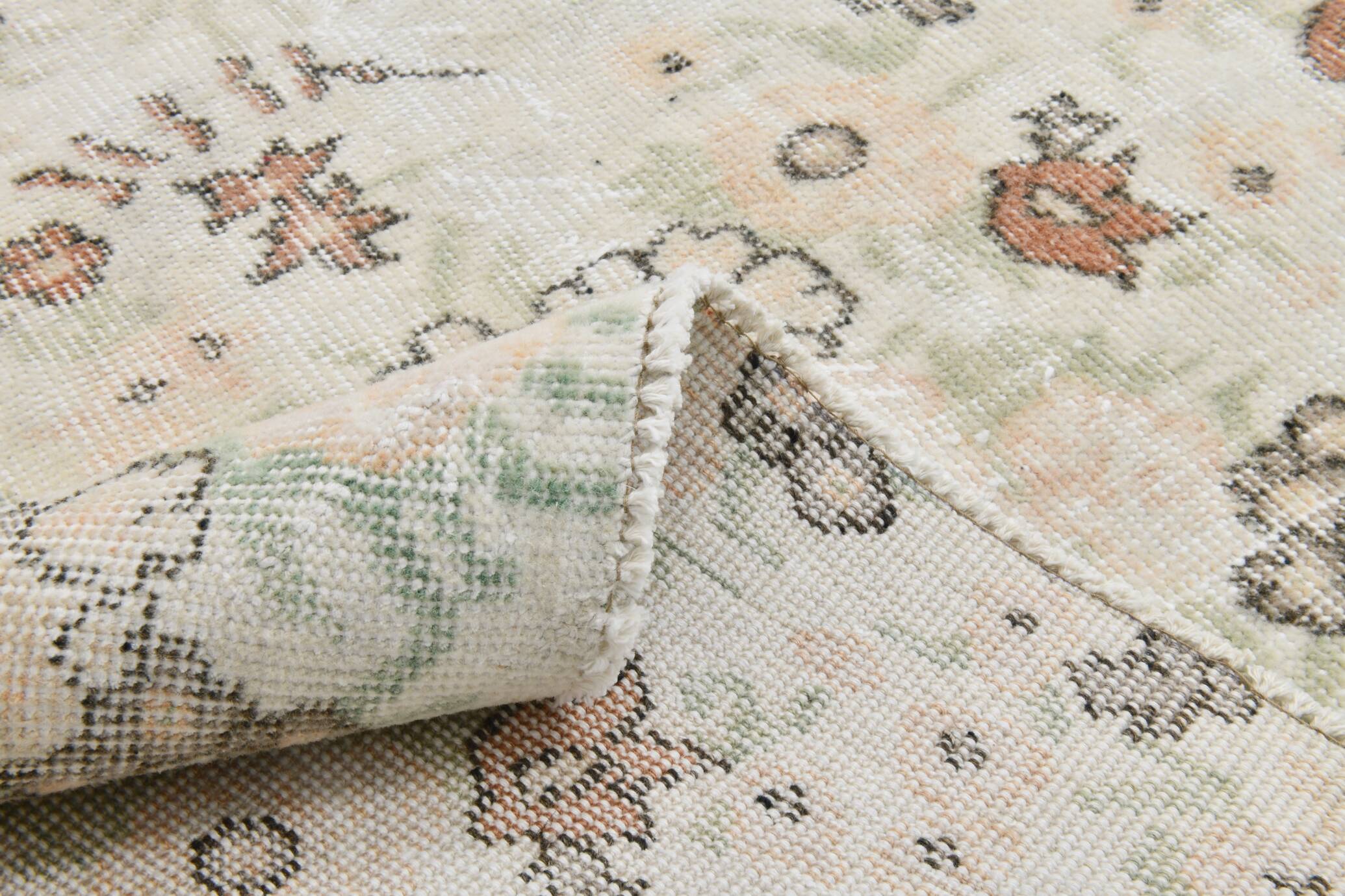 Tapis vintage en laine tapi beige 286x186