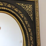Napoleon III oval mirror - 55x45cm