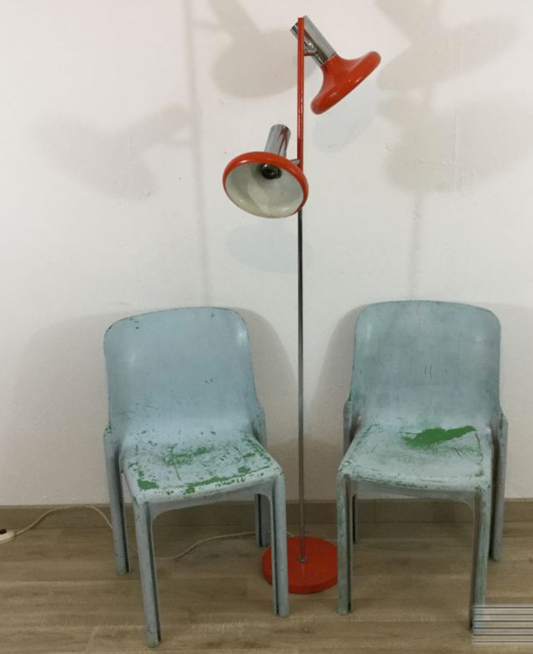 Pair of chairs Artemide "Selene" Vico Magistretti, 1960