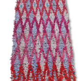 Boucherouite carpet wool authentic handmade, 100 x 195