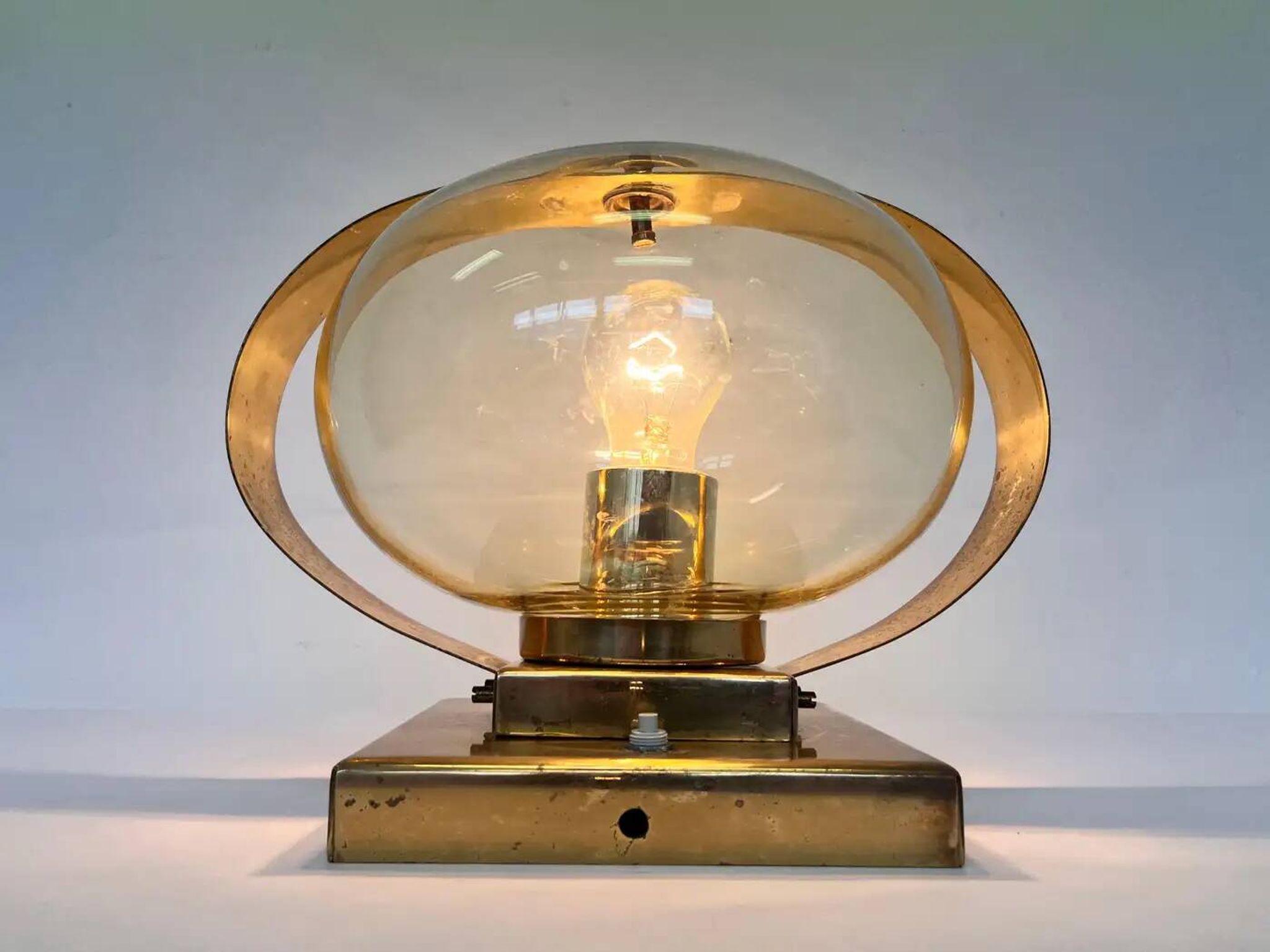 Preciosa gold wall lamp or table lamp / Kamenický Šenov, 1970s