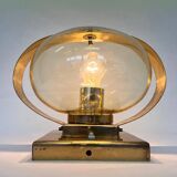 Applique ou lampe de table en or Preciosa / Kamenický Šenov, années 1970