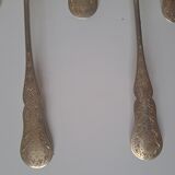 6 small solid silver teaspoons Minerva