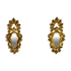 Paire de miroir bois doré.