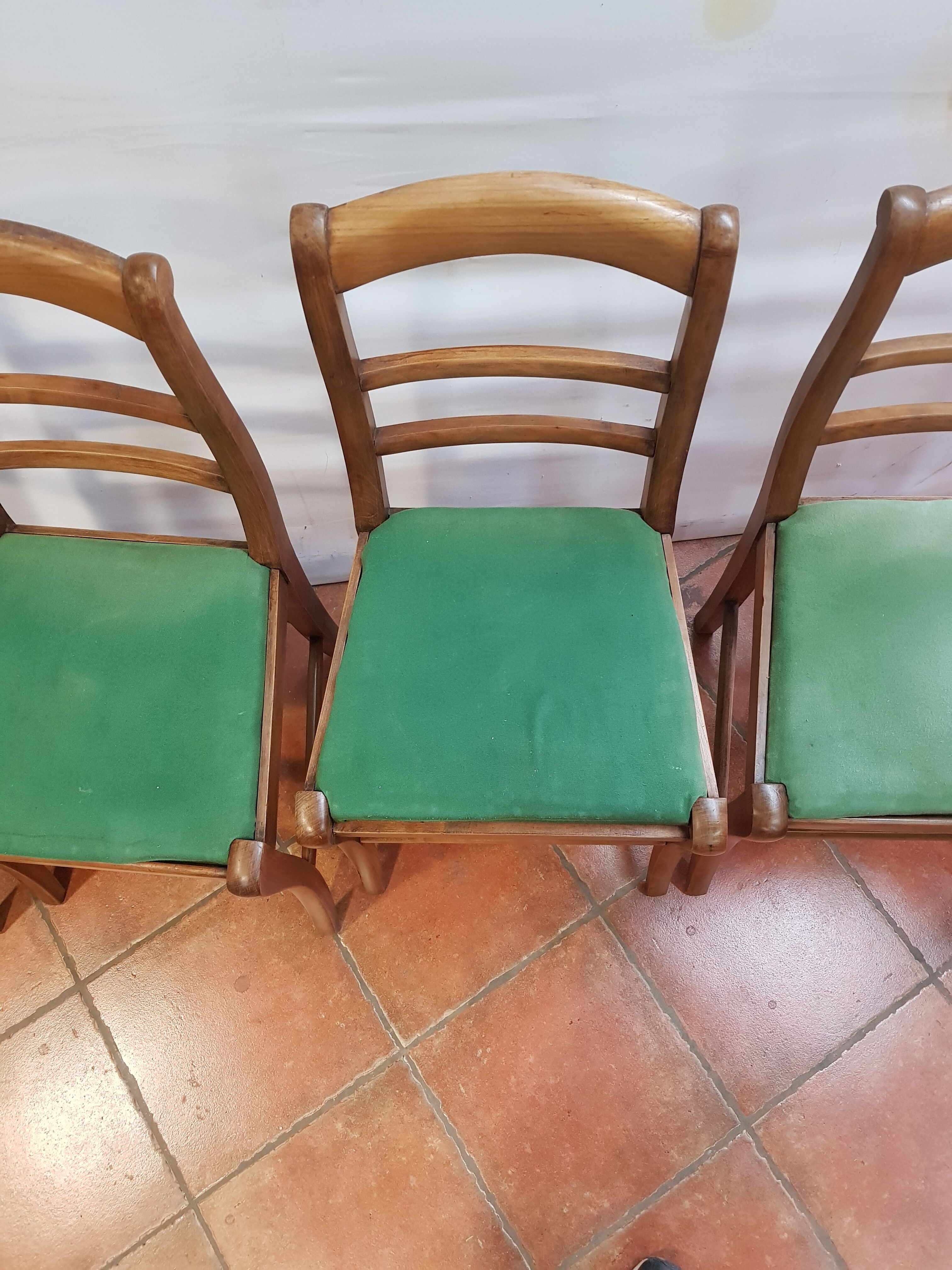 4 Louis-Philippe-style chairs in cherry