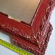 Louis XVI style mirror, repainted, vintage, 75 cm