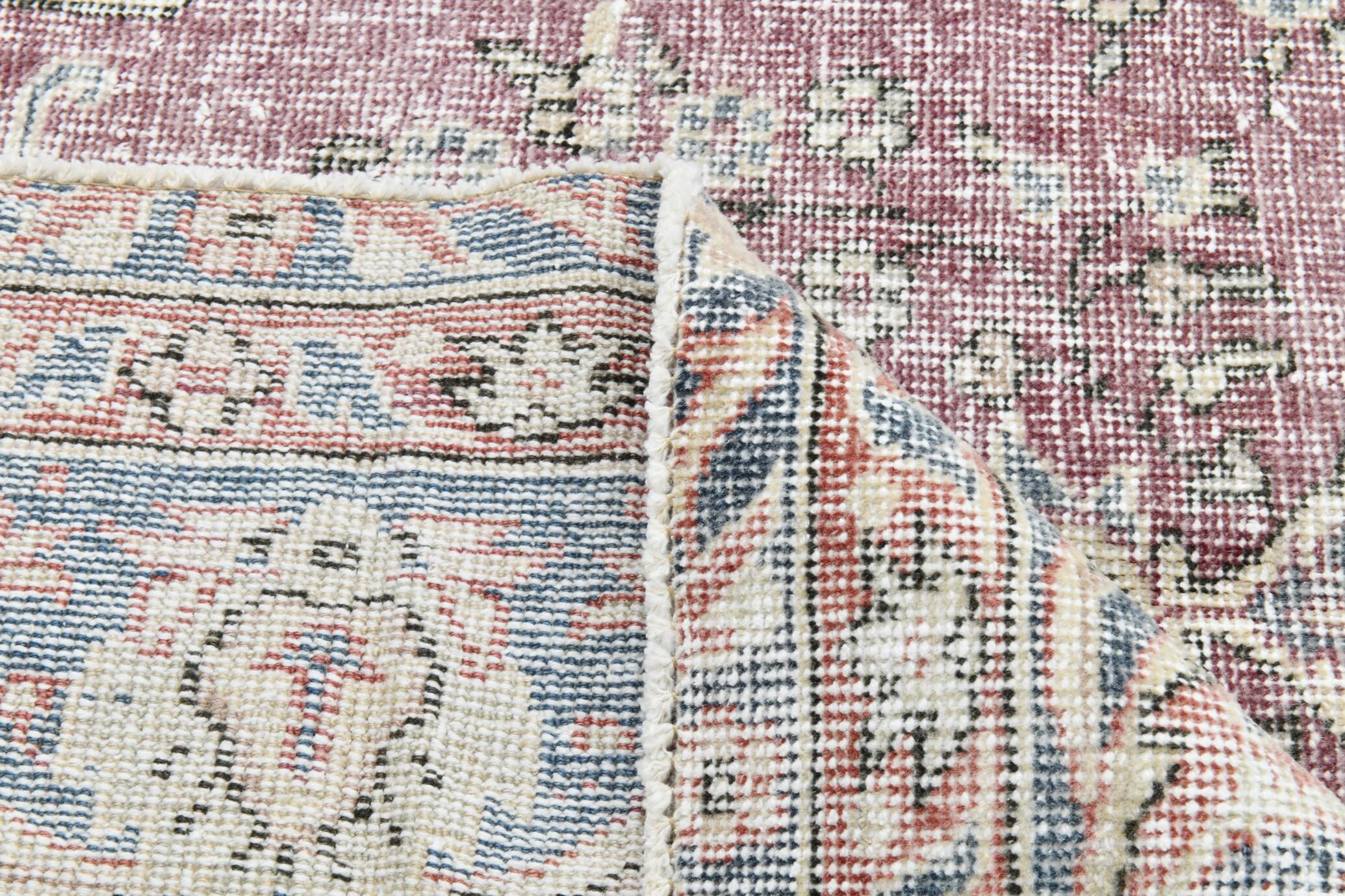 7x10 Faded Grey Beige Turkish Vintage Rug, 216x304Cm