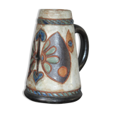Old pitcher in grés signed and numbered dubois