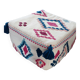 Large wool pouf