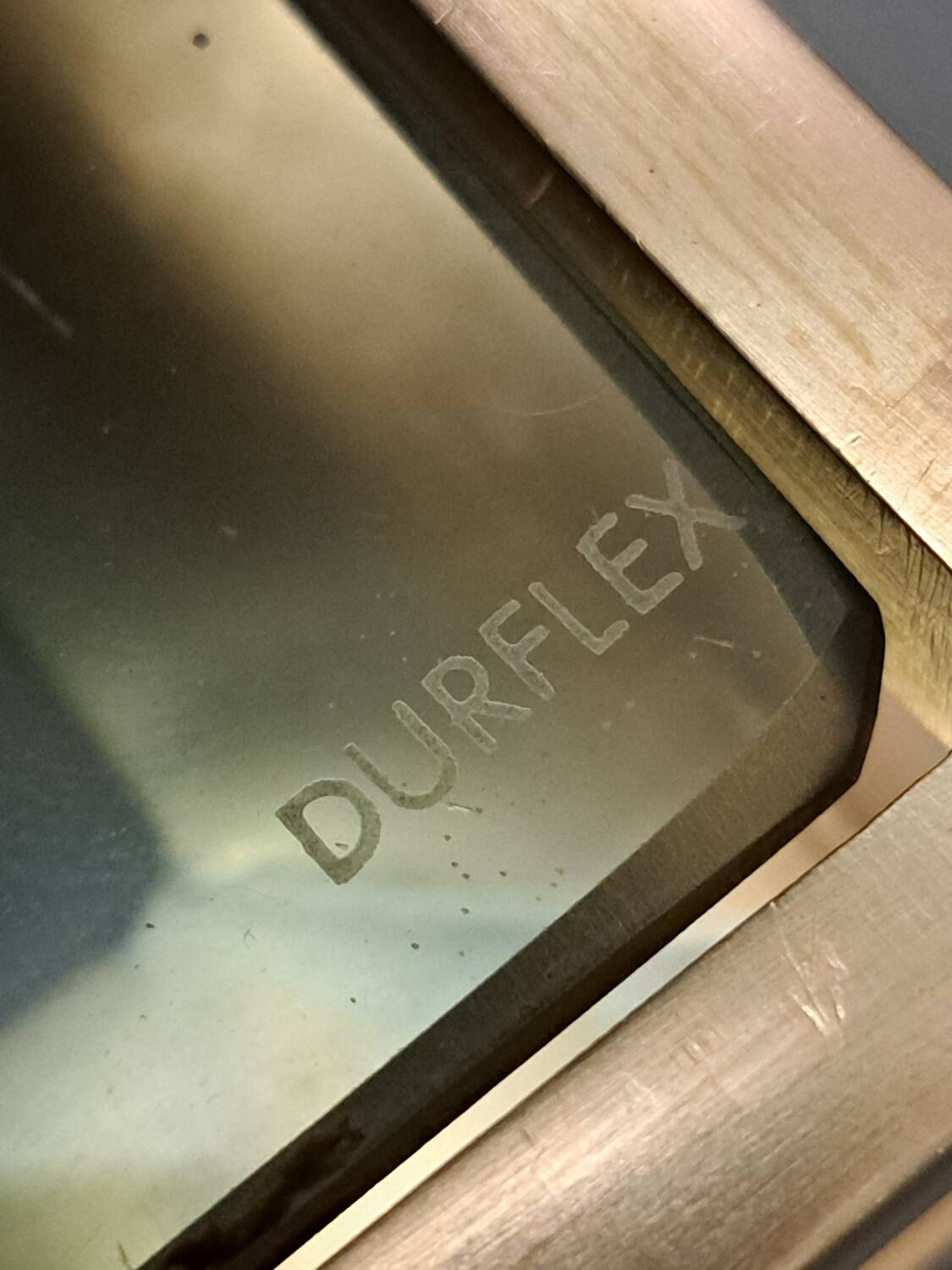 Guy Lefevre brass and glass coffee table